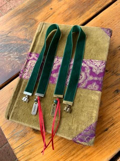 The Green Velvet Christmas Dress Bookmark Handmade by Melinda Jernigan of MPDesigns Jewelry